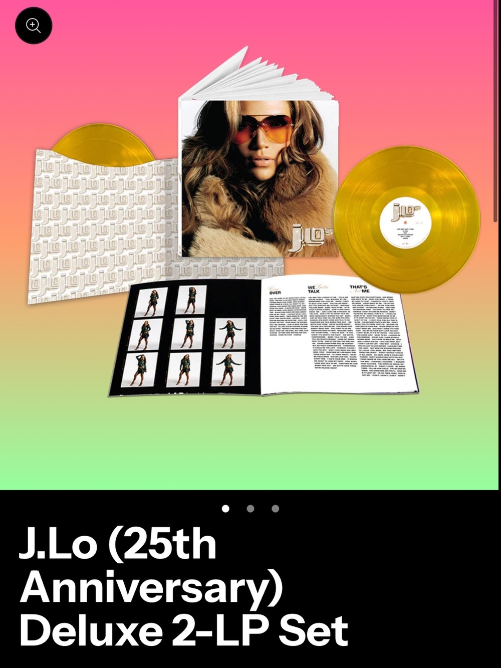 Jennifer Lopez J.Lo (25th
Anniversary) Deluxe 2-LP Set - Picture 5 of 6